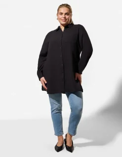 Bluse - Musselin - schwarz