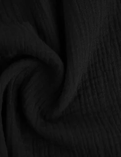 Bluse - Musselin - schwarz