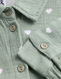 Bluse - Musselin - türkis