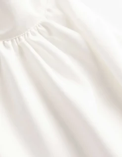 Bluse - Neckholder-Ausschnitt - weiß