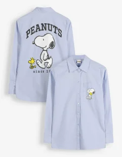 Bluse - Snoopy - hellblau