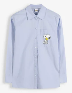Bluse - Snoopy - hellblau