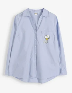 Bluse - Snoopy - hellblau