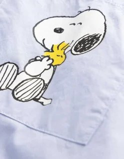 Bluse - Snoopy - hellblau