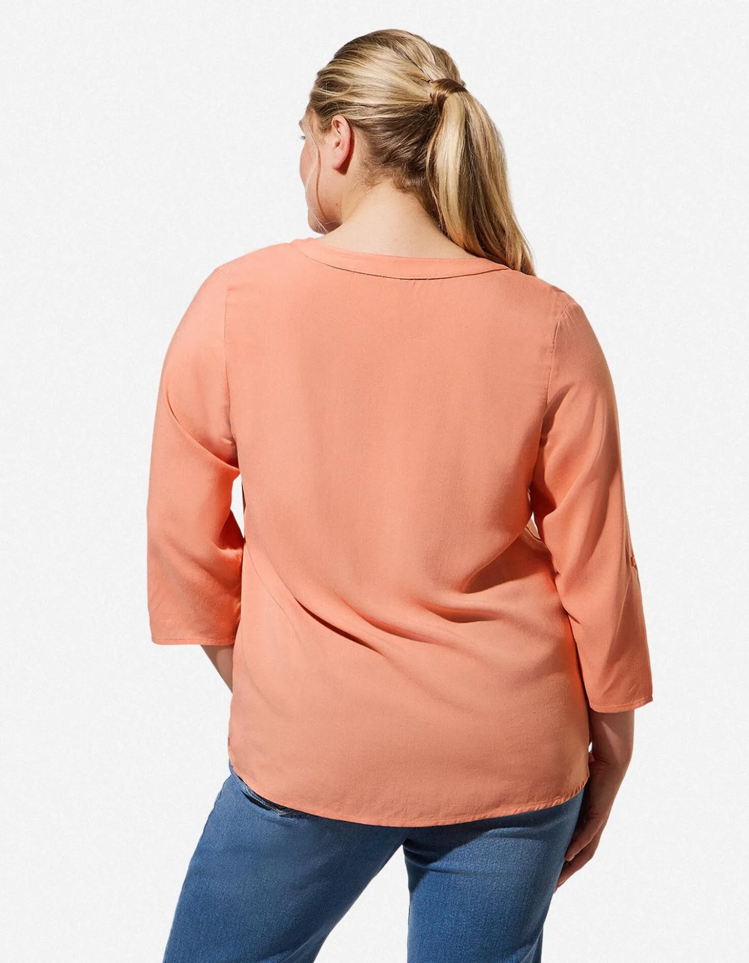 Bluse - Viskose - orange
