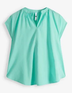 Blusenshirt - einfarbig - grün