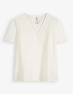 Blusenshirt - einfarbig - weiß