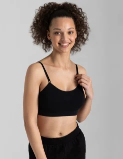 Bustier - überwiegend nahtlos - schwarz