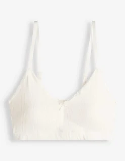 Bustier - Pointelle - weiß