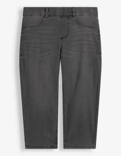 Caprihose - Skinny Fit - grau