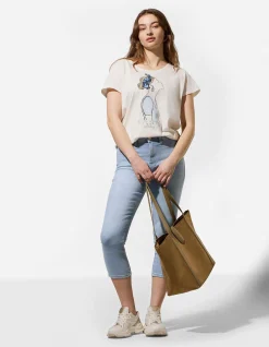 Caprihose - Skinny Fit - hellblau