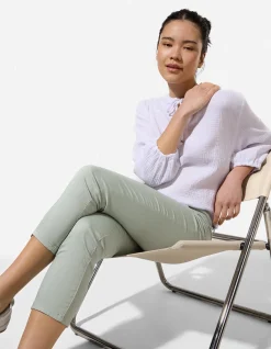 Caprihose - Twill - türkis