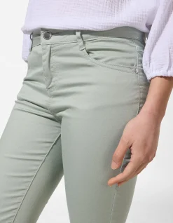 Caprihose - Twill - türkis