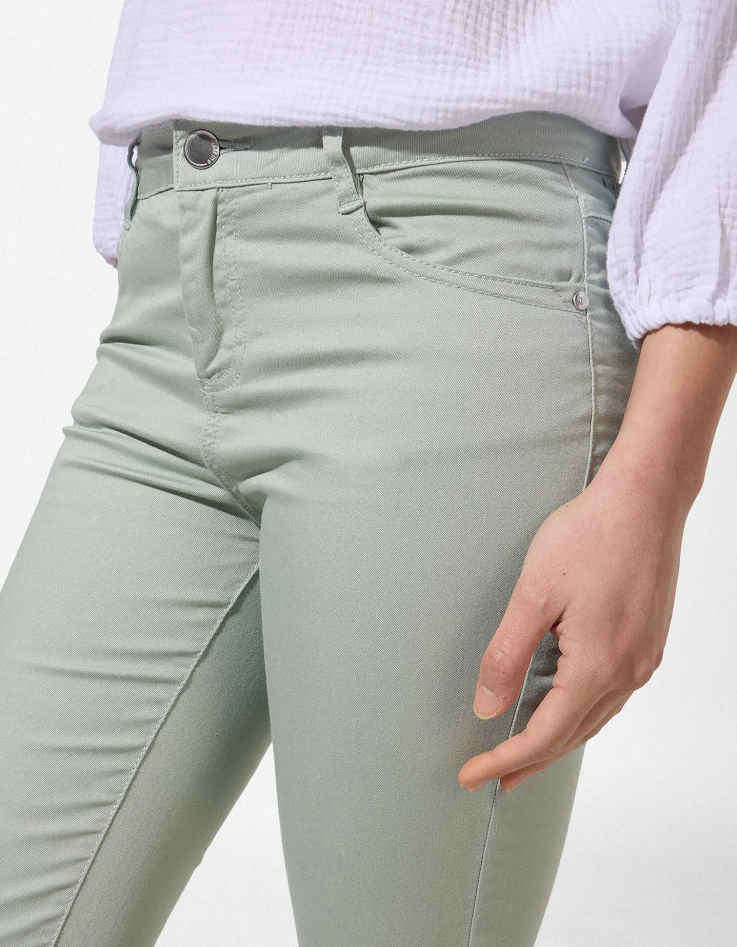 Caprihose - Twill - türkis