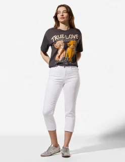 Caprihose - Twill - weiß