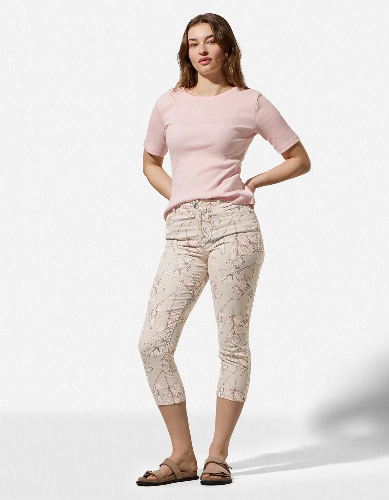Caprihose - Twill - weiß