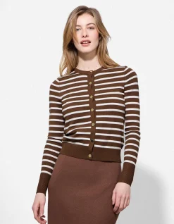 Cardigan - Knopfleiste - braun