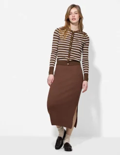 Cardigan - Knopfleiste - braun
