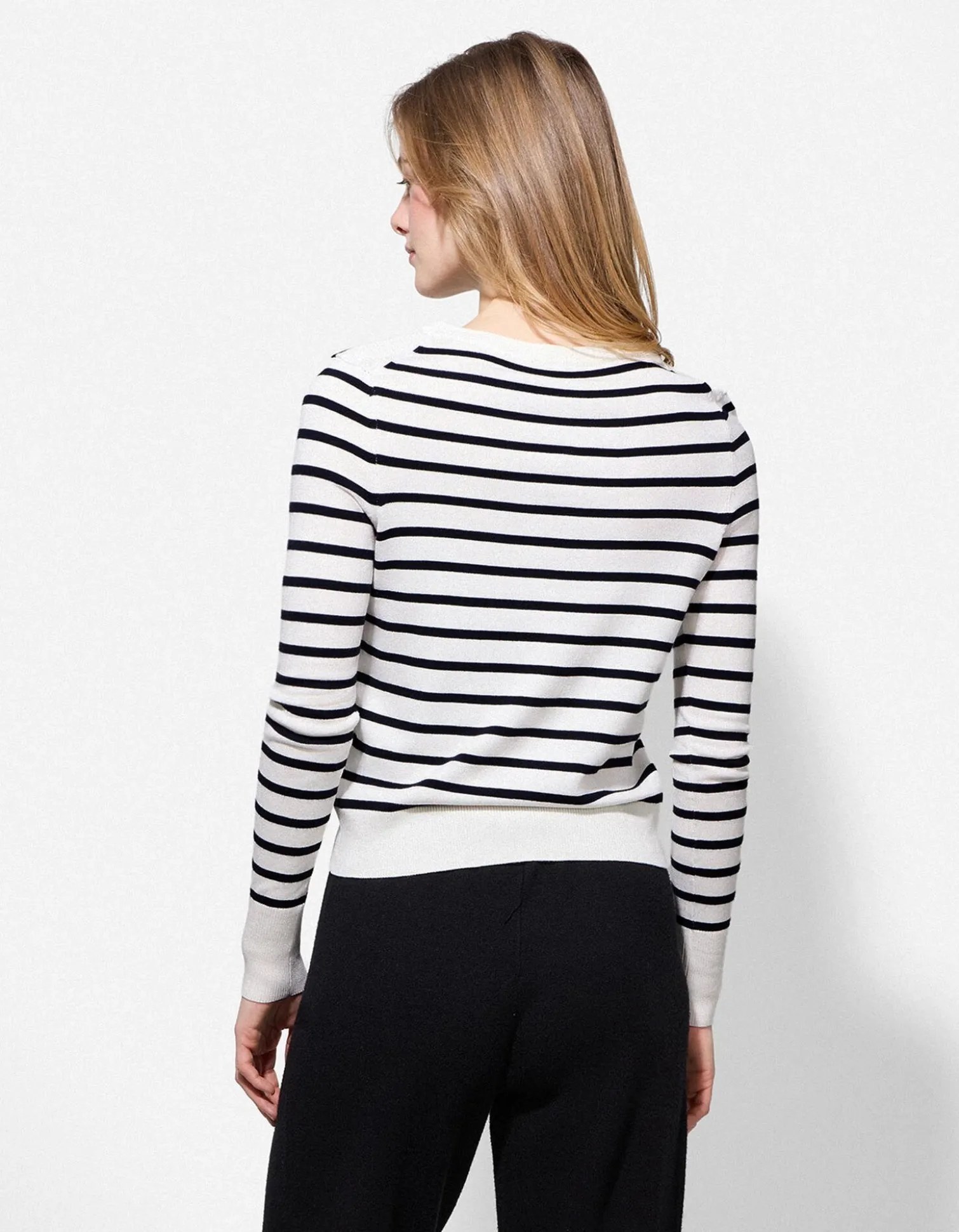 Cardigan - Knopfleiste - weiß