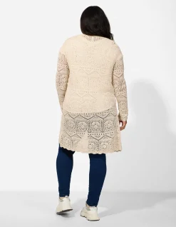 Cardigan - Lochspitze - beige