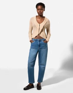 Cardigan - Pointelle - beige