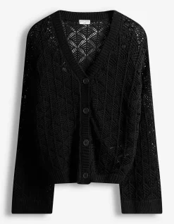 Cardigan - V-Ausschnitt - schwarz