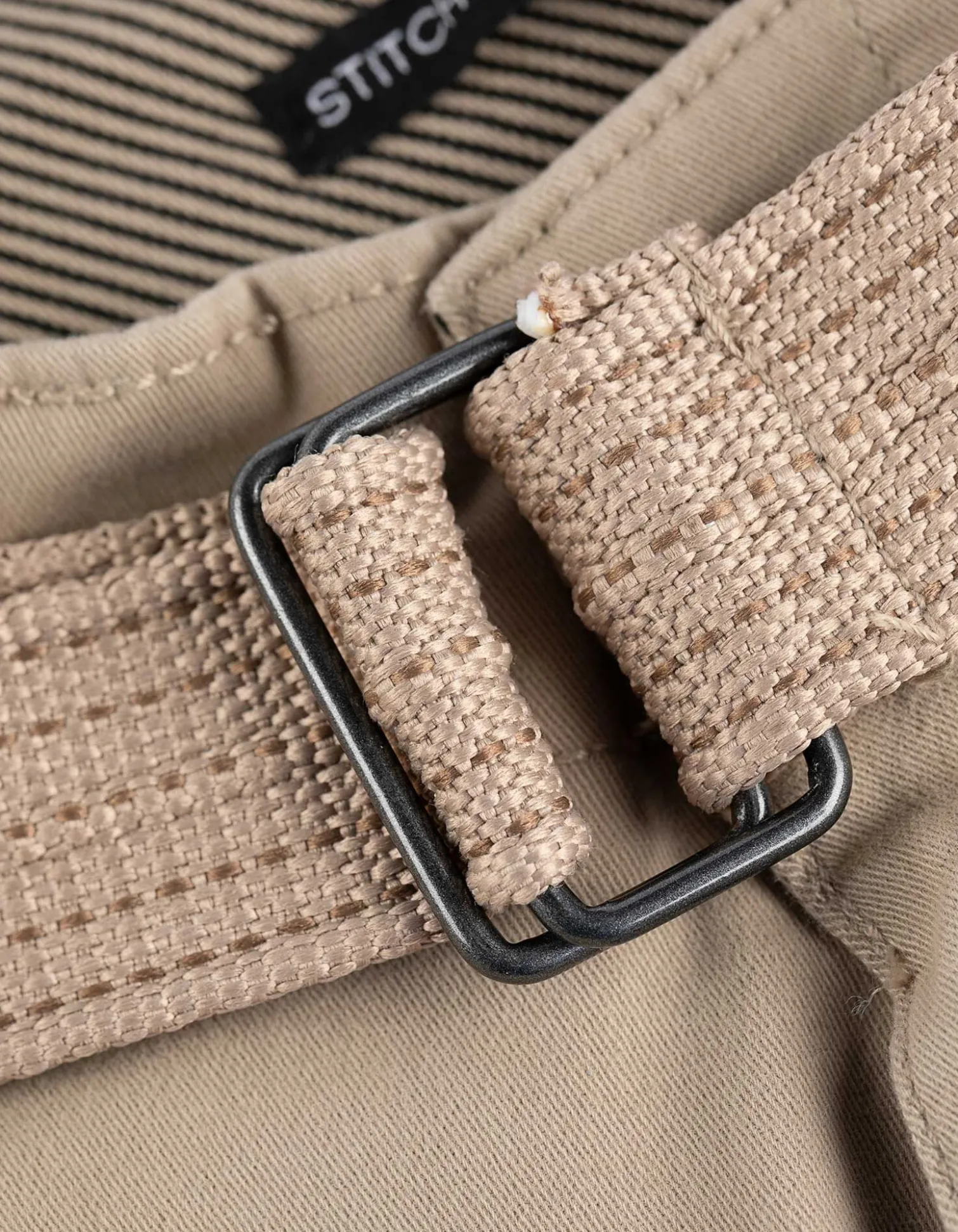 Cargohose - Gürtel - beige