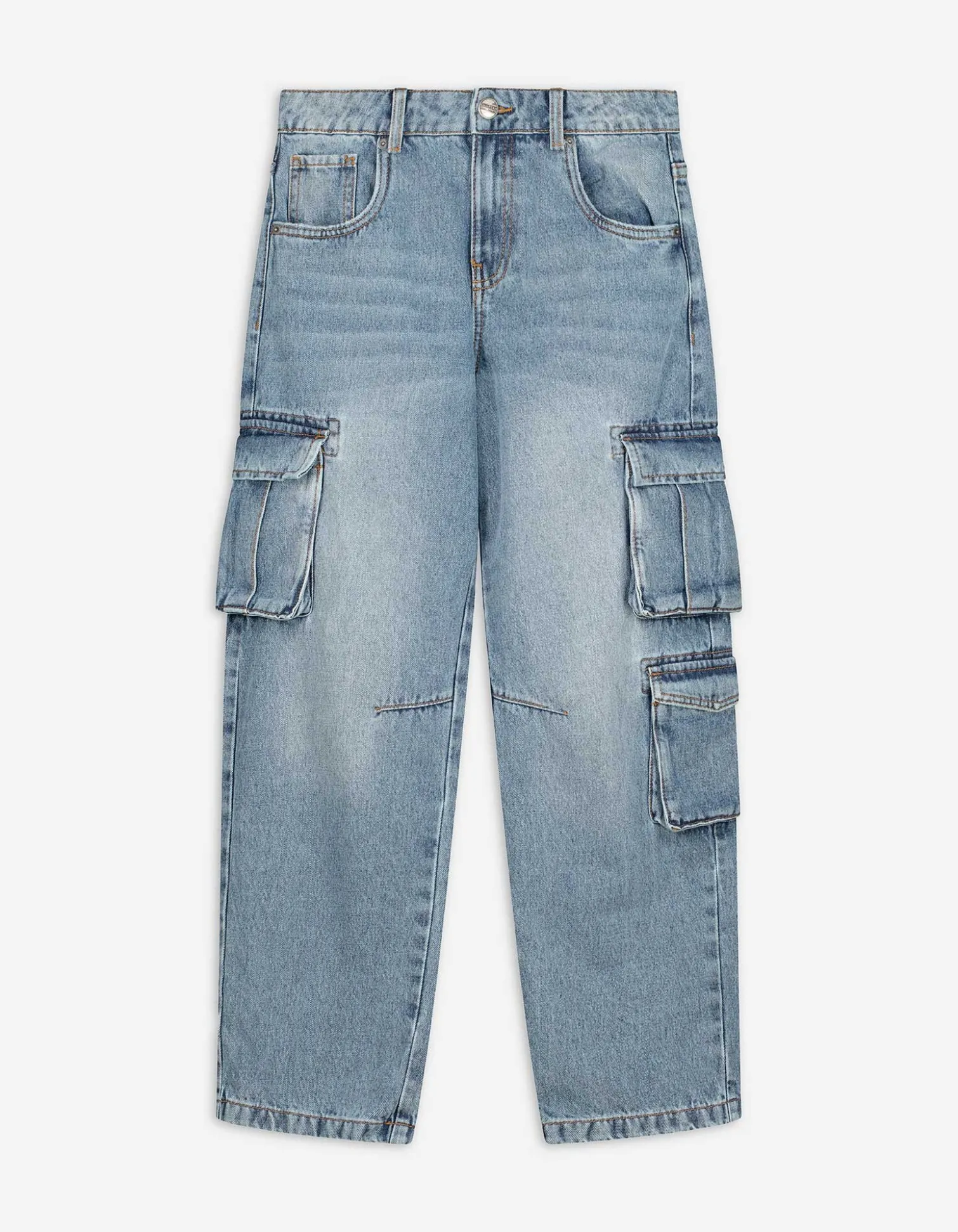 Cargohose - Loose Fit - blau