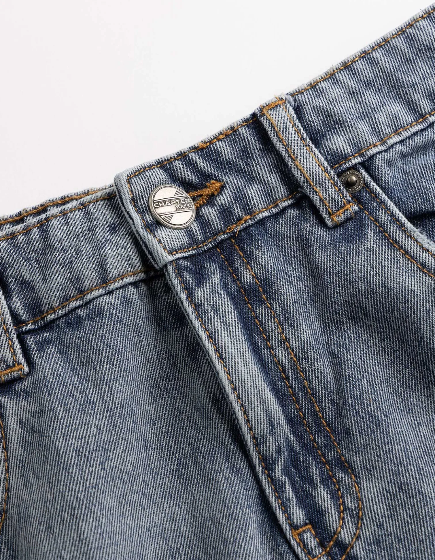 Cargohose - Loose Fit - blau