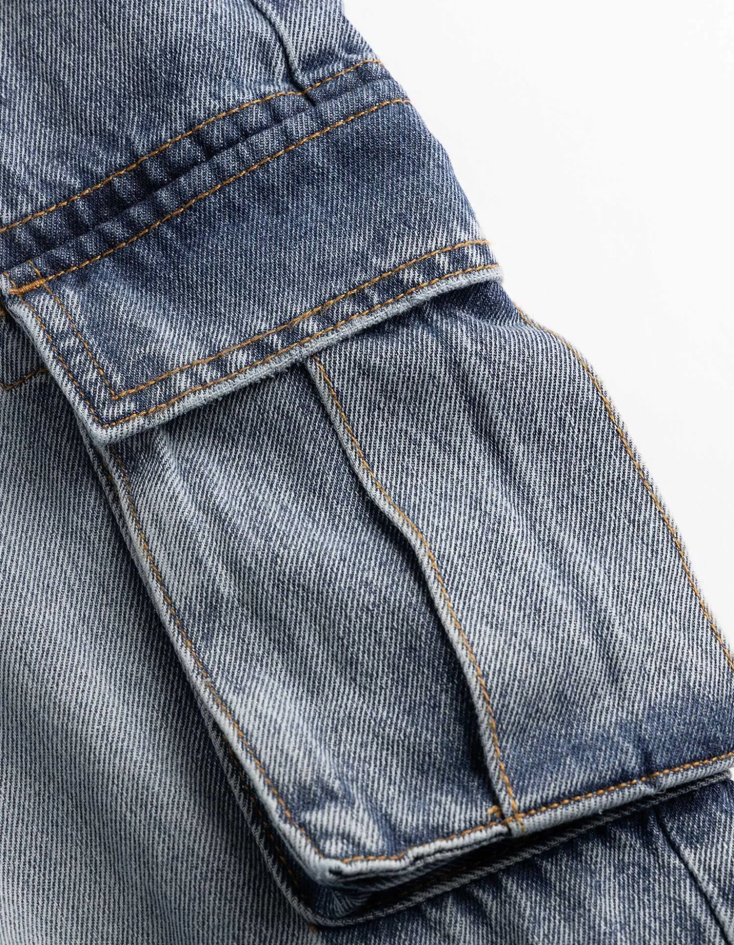 Cargohose - Loose Fit - blau