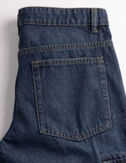 Cargohose - Loose Fit - dunkelblau