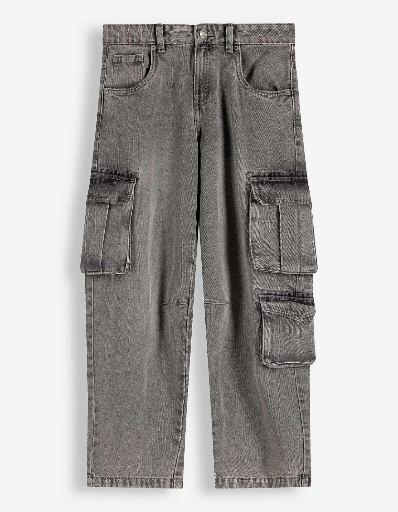 Cargohose - Loose Fit - grau