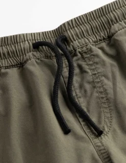 Cargohose - Twill - dunkelgrün