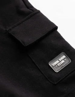 Cargoshorts - Aufgesetze Taschen - schwarz