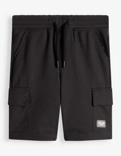 Cargoshorts - Aufgesetze Taschen - dunkelgrau