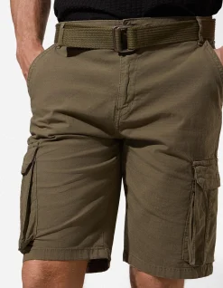 Cargoshorts - Ripstop - dunkelgrün