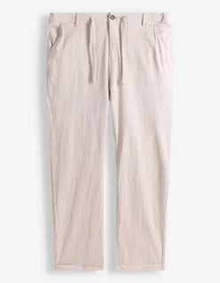 Chinohose - Leinen-Mix - beige