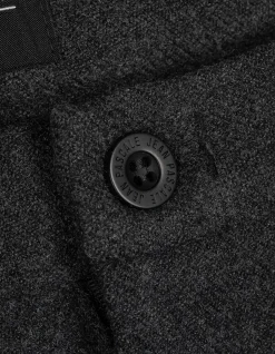 Chinohose - Woll-Optik - dunkelgrau