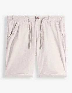 Chinoshorts - Meliert - beige