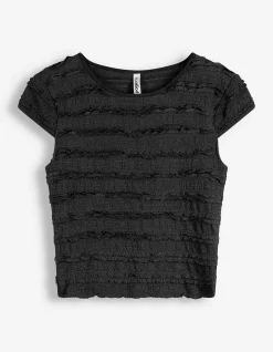 Cropped Shirt - Cropped - schwarz