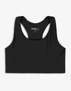 Cropped Top - Atmungsaktiv - schwarz