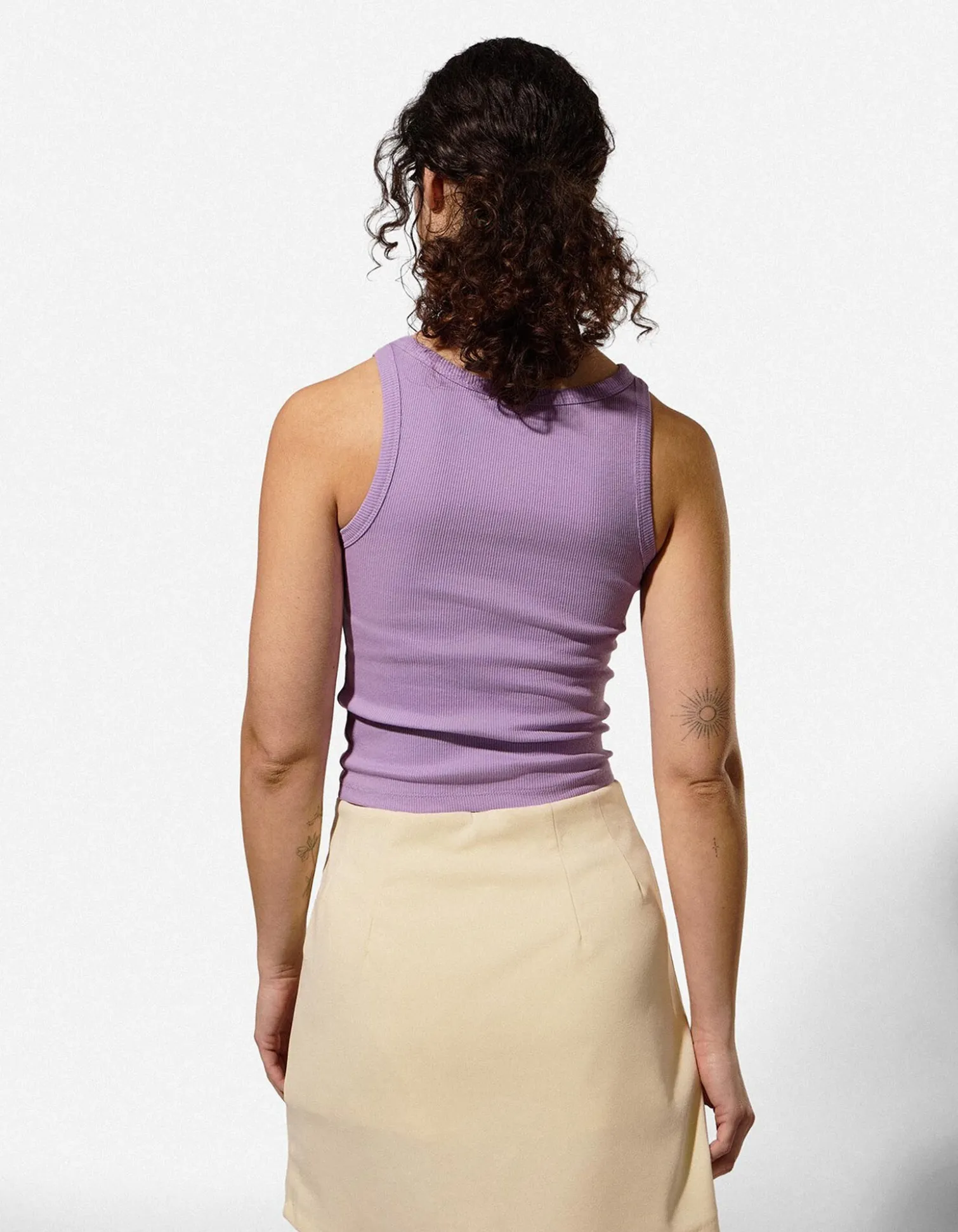 Cropped Top - Gerippt - Pink