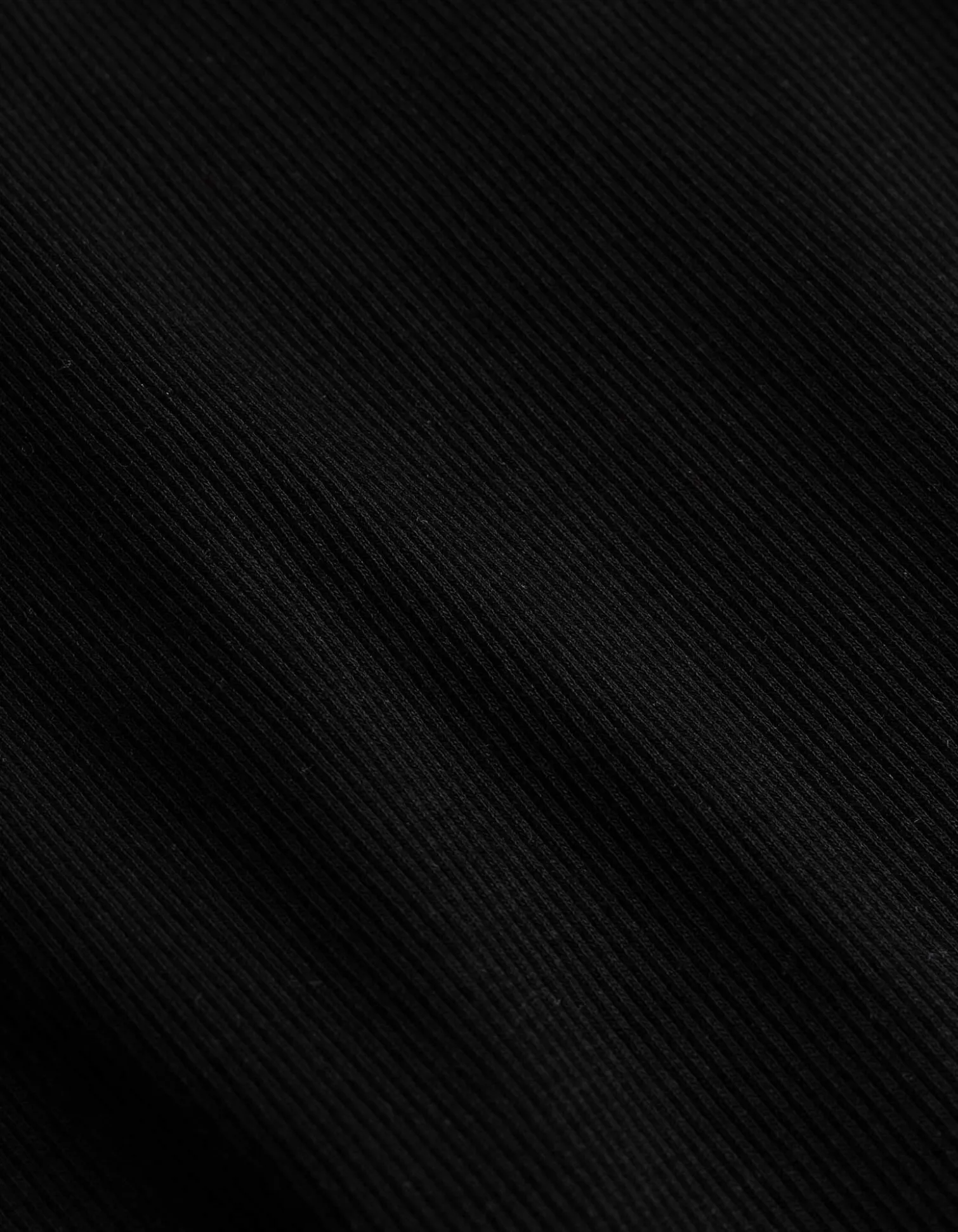 Cropped Top - Gerippt - schwarz
