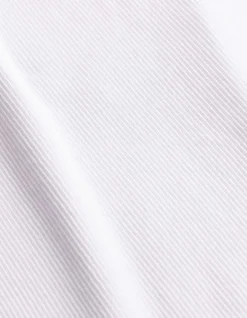 Cropped Top - Gerippt - weiß