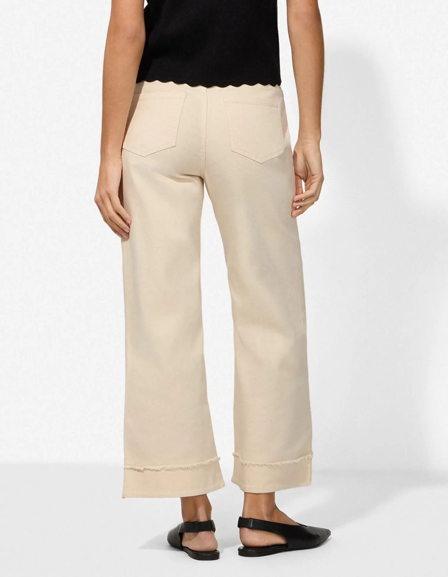 Culotte - High Waist - weiß