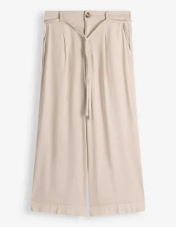 Culotte - Leinen-Optik - Beige