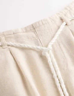 Culotte - Leinen-Optik - beige