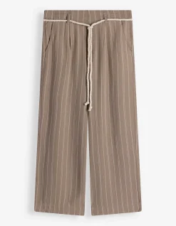 Culotte - Leinen-Optik - braun