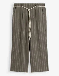 Culotte - Leinen-Optik - grün