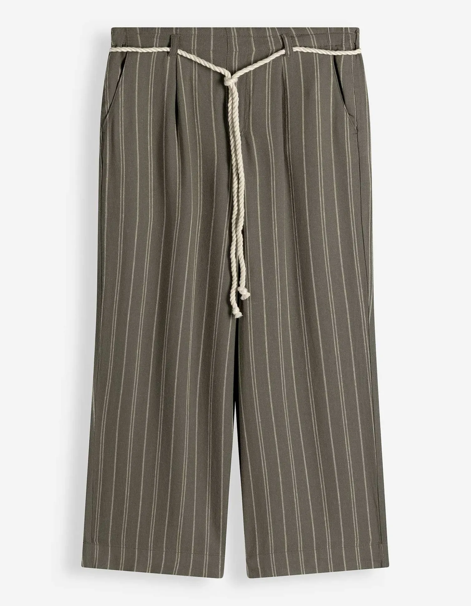 Culotte - Leinen-Optik - grün